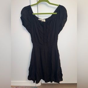 Vintage Havana black off the shoulder dress
